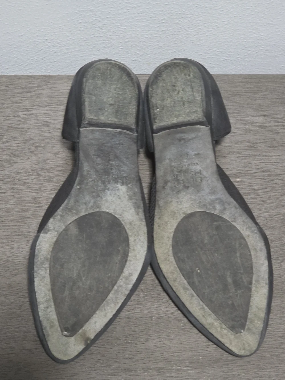 EILEEN FISHER Ida Dorsay Flats Womens Size 8.5 Black Suede Leather Minimalist